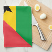 Linge De Cuisine Sao Tome and Principe Flag (Quart Plié)