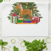 Linge De Cuisine Sapin de Noël Maison de vacances (Plié)