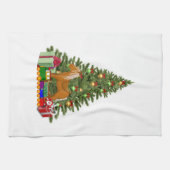 Linge De Cuisine Sapin de Noël Maison de vacances (Horizontal)