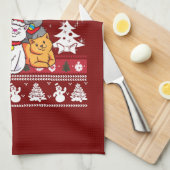 Linge De Cuisine Sapin de Noël pour Chat (Quart Plié)