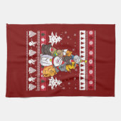 Linge De Cuisine Sapin de Noël pour Chat (Horizontal)