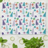 Linge De Cuisine Sapins de Noël modernes (Plié)