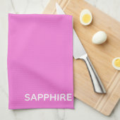 Linge De Cuisine Sapphire pink colour (Quart Plié)