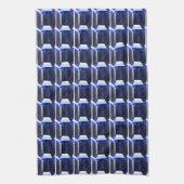 Linge De Cuisine Sapphire rectangulaire bleu (Vertical)