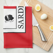 Linge De Cuisine Sardegna (Quart Plié)