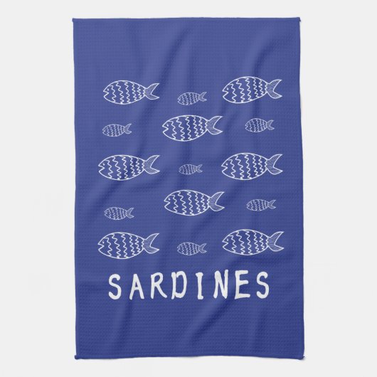 Linge De Cuisine Sardines (Vertical)