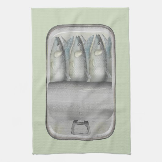 Linge De Cuisine Sardines dans une boîte (Vertical)