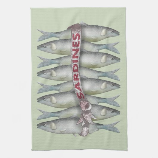 Linge De Cuisine Sardines fraîches (Vertical)