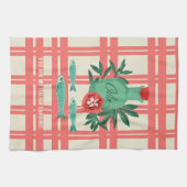 Linge De Cuisine Sardines Joueuses Huile d'Olive Coral Conception d (Horizontal)