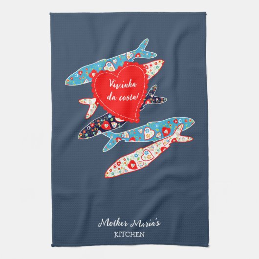 Linge De Cuisine Sardines portugaises (Vertical)
