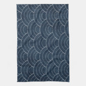 Linge De Cuisine Sashiko bleu (Vertical)