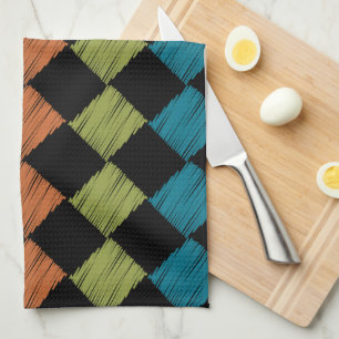 Linge De Cuisine Sassy Ikat Diamond Carré Designs