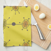 Linge De Cuisine Satellites de l'ère atomique Chartreuse (Quart Plié)