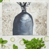 Linge De Cuisine Saule dans l'aquarelle du vase (Plié)