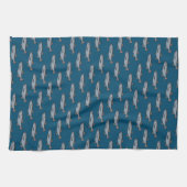 Linge De Cuisine Saumon Motif de natation PNW Pêche poisson (Horizontal)