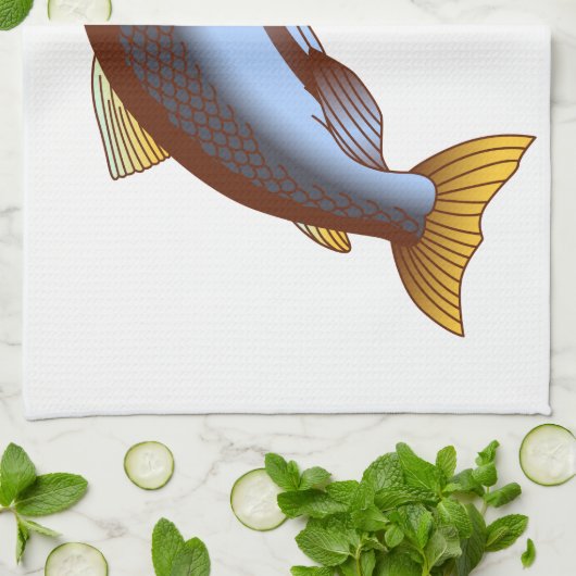 Linge De Cuisine Saumon quinte (Plié)