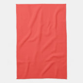 Linge De Cuisine Saumon Rouge Uni (Vertical)
