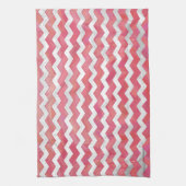 Linge De Cuisine Saumon Swirl Chevron Motif (Vertical)