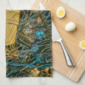 Linge De Cuisine Saupoudrer de crème glacée (Quart Plié)
