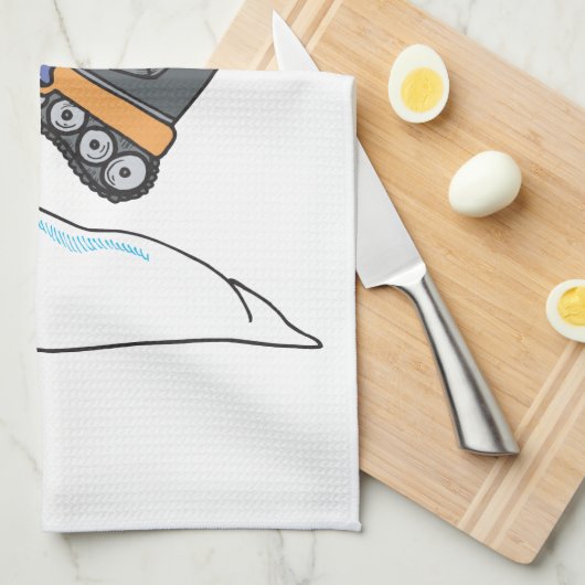 Linge De Cuisine Saut Snowmobiling (Quart Plié)