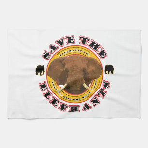 Linge De Cuisine Sauvez les éléphants