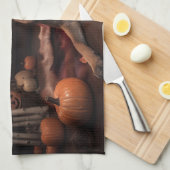 Linge De Cuisine Scandale d'Halloween Citrouille (Quart Plié)