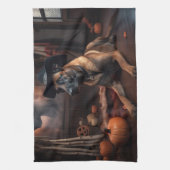 Linge De Cuisine Scandale d'Halloween Citrouille (Vertical)