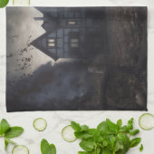 Linge De Cuisine Scandale d'Halloween Schnauzer Miniature (Plié)