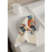 Linge De Cuisine Scandi Aviary Duet, personnalisé
