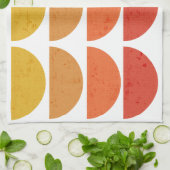 Linge De Cuisine Scandinavie Art MidCentury Coucher de soleil (Plié)