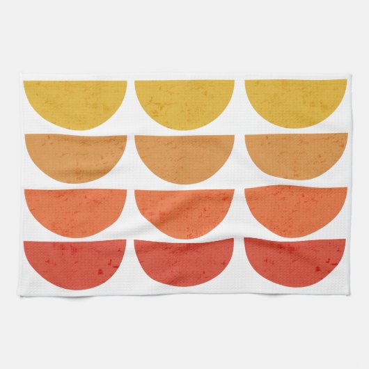 Linge De Cuisine Scandinavie Art MidCentury Coucher de soleil (Horizontal)