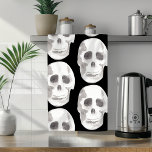 Linge De Cuisine Scary Scull Black & White Pattern<br><div class="desc">Scary Scull Black & White Pattern</div>