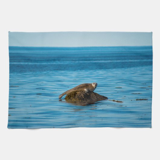 Linge De Cuisine Sceau du port de l'Atlantique (Horizontal)