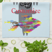 Linge De Cuisine Sceau gris Thunder_Cove  (Plié)