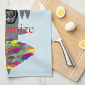 Linge De Cuisine Sceau gris Thunder_Cove  (Quart Plié)