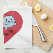 Linge De Cuisine Sceau San Diego (Quart Plié)