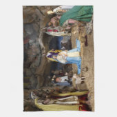 Linge De Cuisine Scène antique de nativité de Noël (Vertical)