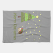 Linge De Cuisine Scène de Noël avec un hérisson (Horizontal)