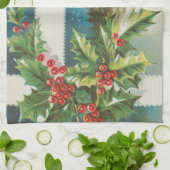 Linge De Cuisine Scène de Noël Hiver de neige blanche (Plié)