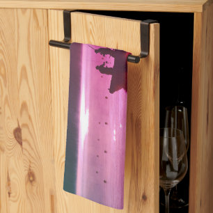 Linge De Cuisine Scène de pêcheur rouge