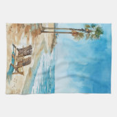 Linge De Cuisine Scène de plage (Horizontal)