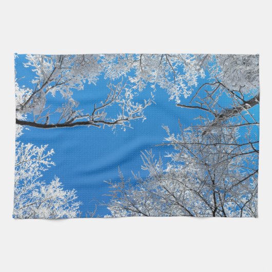 Linge De Cuisine Scène hivernale neigeuse (Horizontal)