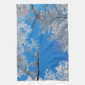 Linge De Cuisine Scène hivernale neigeuse (Vertical)