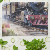 Linge De Cuisine Scenic Landscape a Victorian Train (Plié)