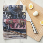 Linge De Cuisine Scenic Landscape a Victorian Train (Quart Plié)