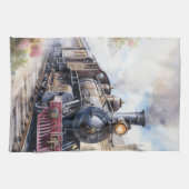 Linge De Cuisine Scenic Landscape a Victorian Train (Horizontal)