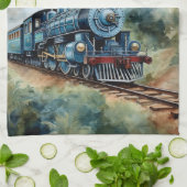 Linge De Cuisine Scenic Landscape a Victorian Train (Plié)