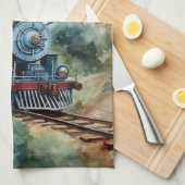 Linge De Cuisine Scenic Landscape a Victorian Train (Quart Plié)
