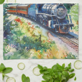 Linge De Cuisine Scenic Landscape with Train (Plié)