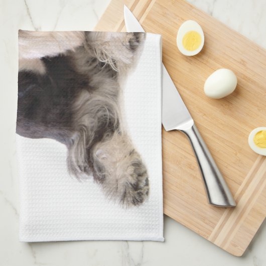 LINGE DE CUISINE SCHNAUZER (Quart Plié)